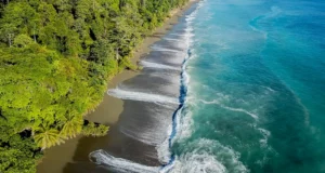 Corcovado strand drönare