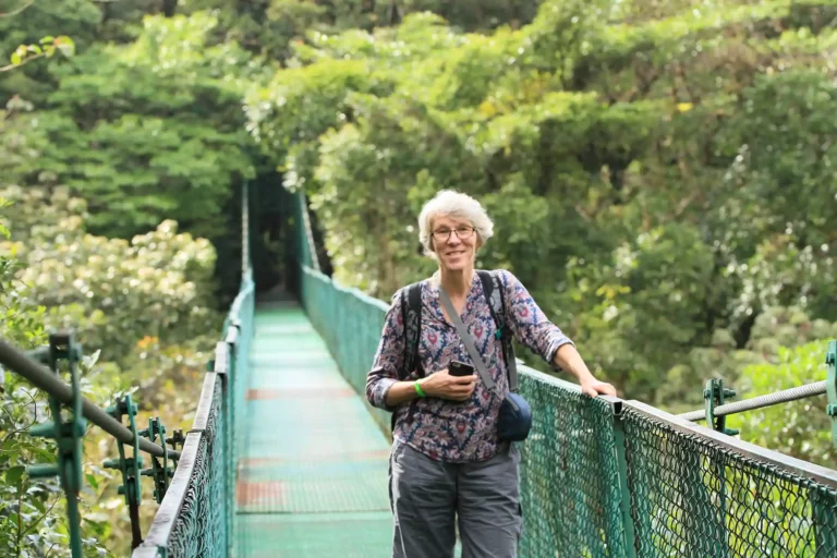Hanging bridge Monteverde, hängbro vandring